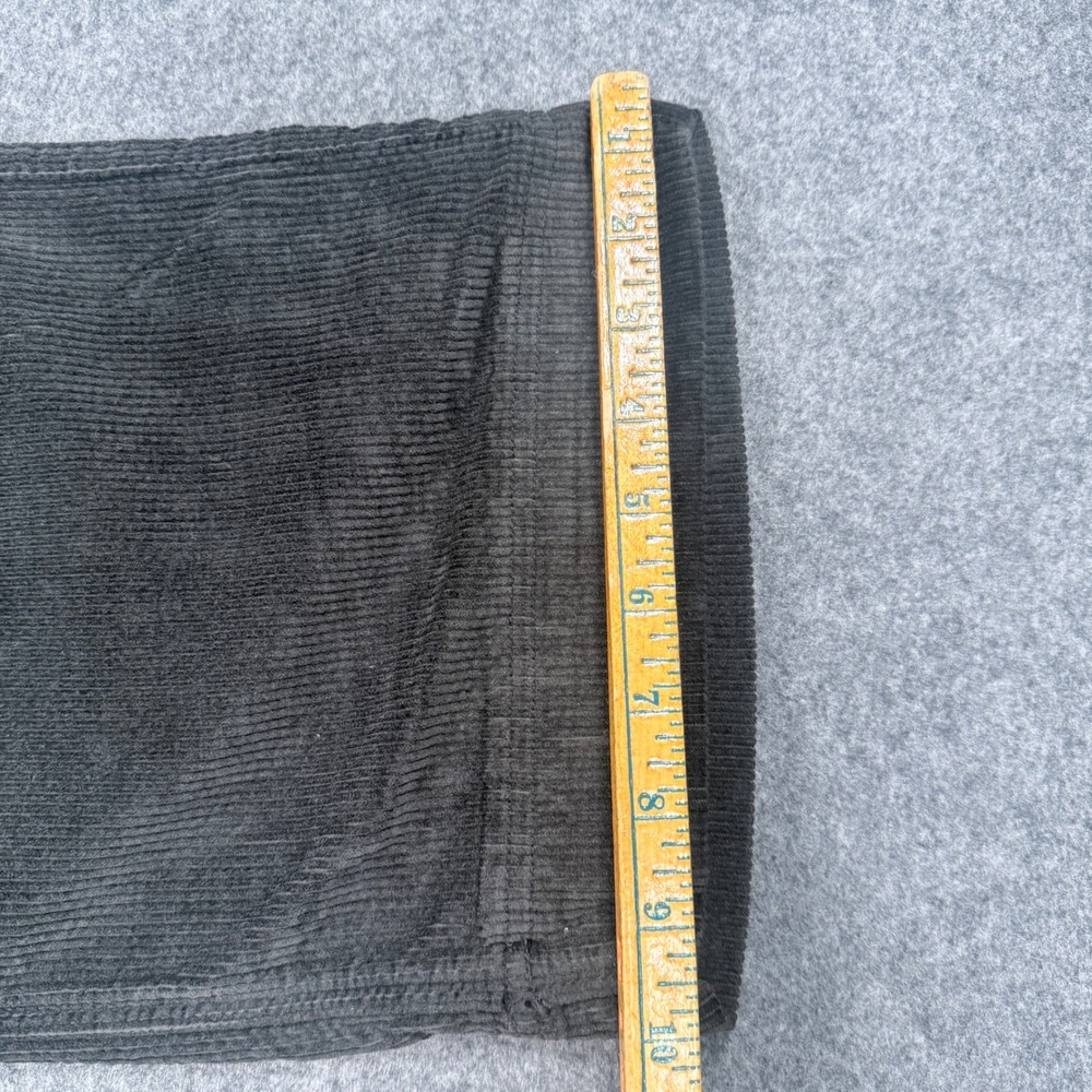 American Eagle Super High Rise Baggy Wide Leg Corduroy Cargo Pants Black 0 Reg - Picture 8 of 11